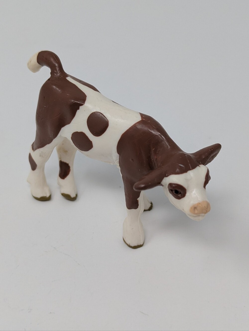 Schleich Farm Cow Calf Brown White